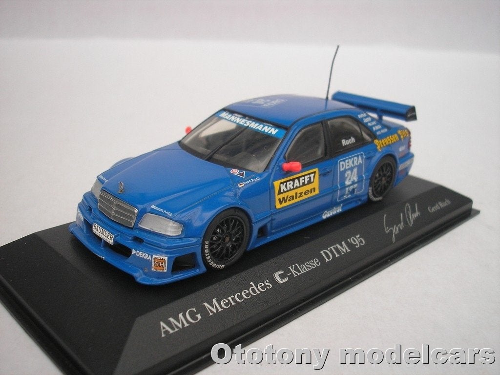 AMG Mercedes C-Klasse #24 DTM 1995 G. Ruch 1/43 Minichamps, Ophalen of Verzenden, Nieuw, Auto, MiniChamps