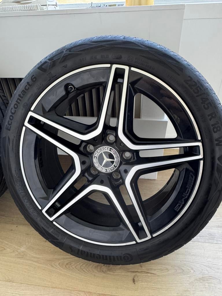 Nieuwe velgen ORIG. AMG met ZOMERBANDEN + set WINTERBANDEN, 18 inch, Banden en Velgen, Nieuw, 225 mm