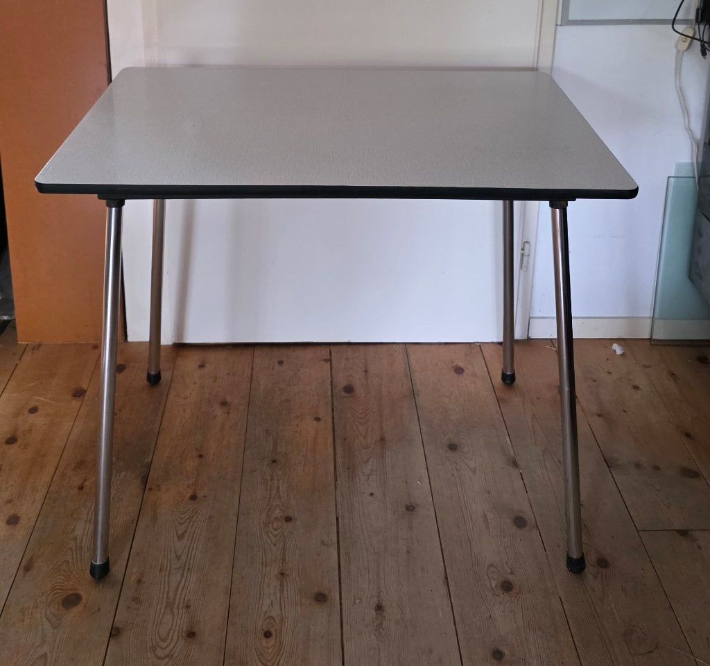 vintage formica tafeltje (demontabel), Ophalen, Gebruikt, 75 cm of meer, 60 cm of meer
