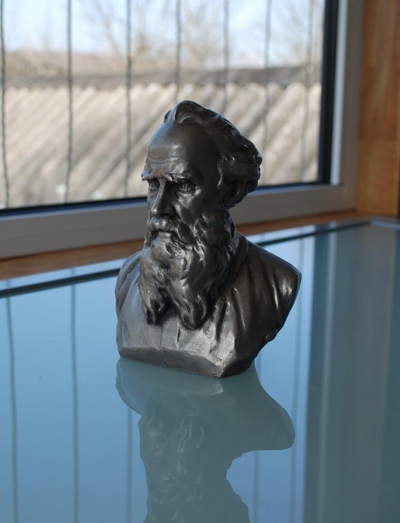 Buste van Leo Tolstoi, Russische schrijver., Ophalen of Verzenden