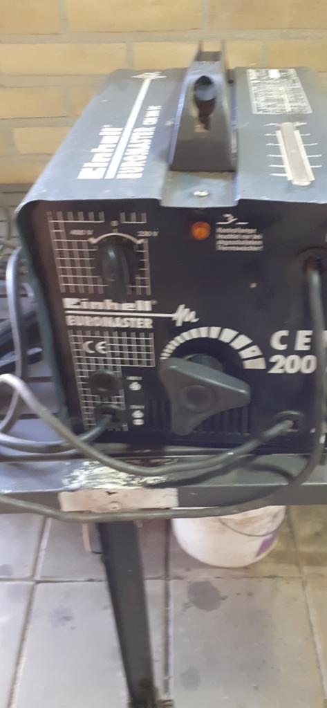 Einhell Euromaster CEN 200 EC Elektrode Lasapparaat, Ophalen, Gebruikt, 150 tot 250 ampère, Elektroden