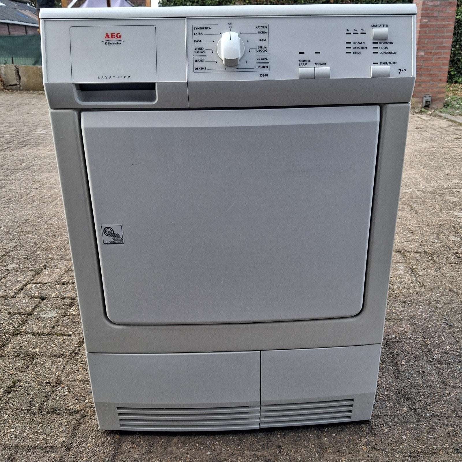 condensdroger AEG lavamat protex 7kilo, 6 tot 8 kg, Ophalen of Verzenden, Zo goed als nieuw, 85 tot 90 cm