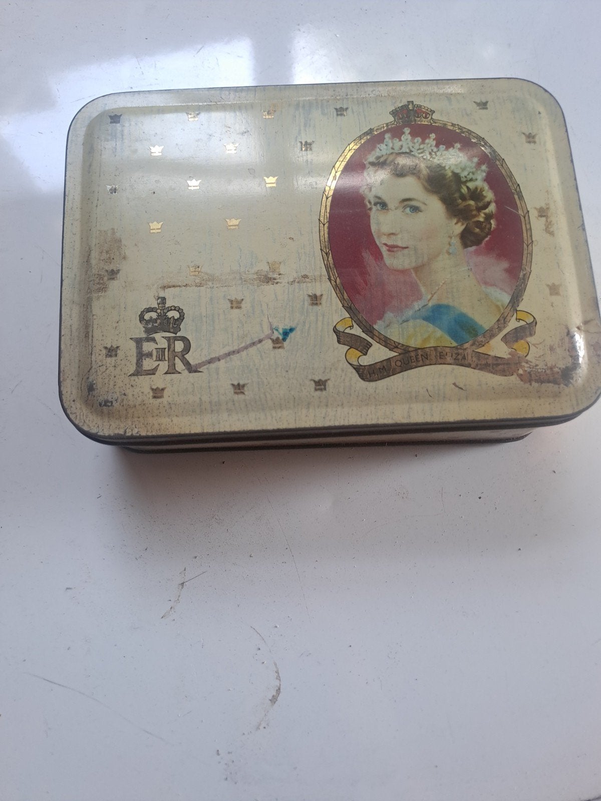 Koekblik 1953 Kroning H.M. Koningin Elizabeth II, Ophalen of Verzenden