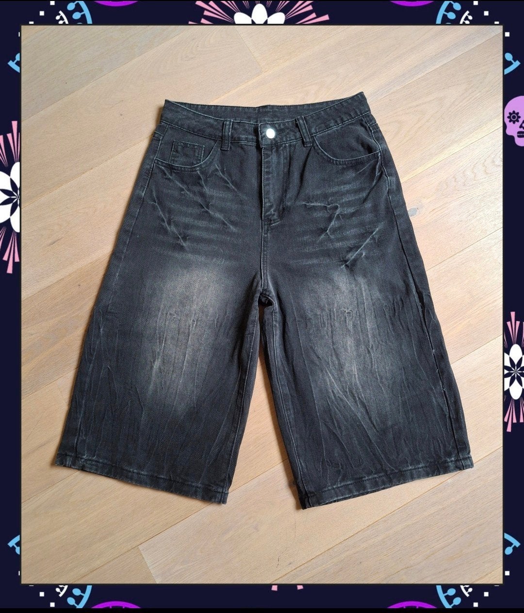 Stoere baggy denim jorts. Mt 36, Verzenden, Nieuw, Blauw, W28 - W29 (confectie 36)