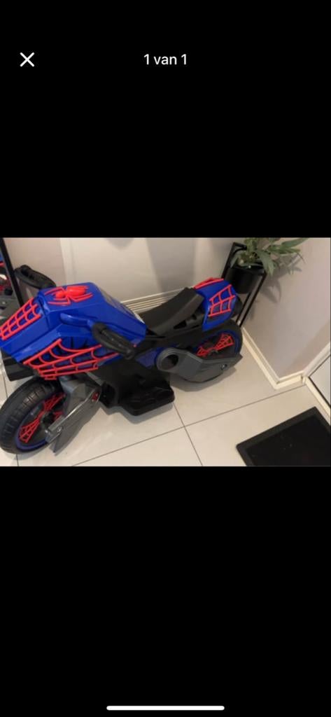 Spiderman elektrische kindermotor, Ophalen of Verzenden, Zo goed als nieuw