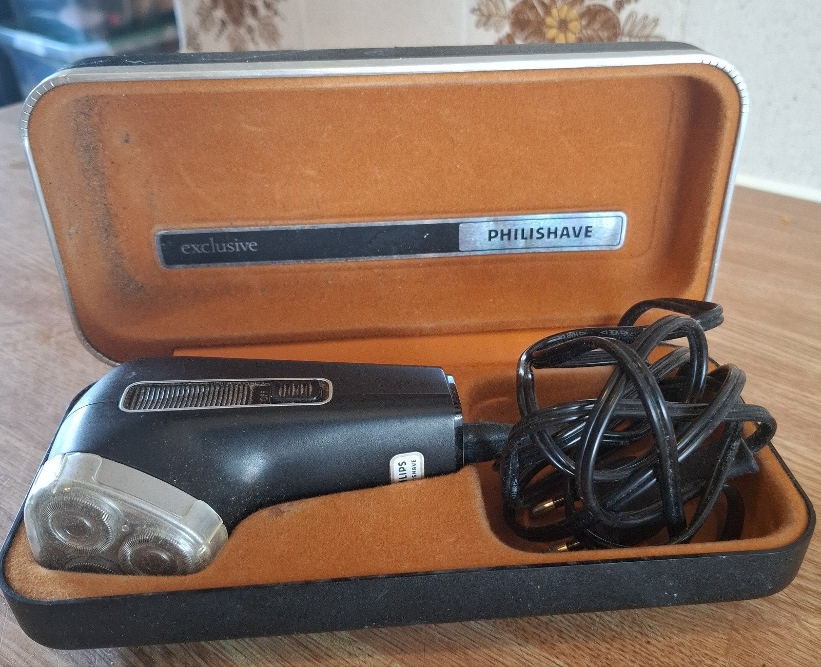Vintage Philips Philishave Scheerapparaat in Etui, Ophalen of Verzenden