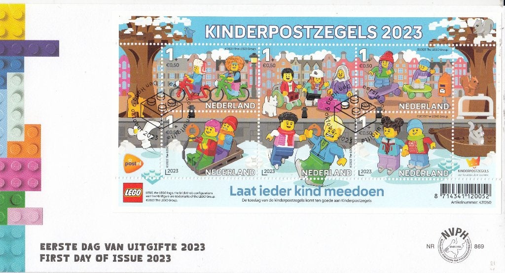 Nederland 11.50.3- 2022- FDC Kinderpostzegels- LEGO E-869, Verzenden, Na 1940, Postfris