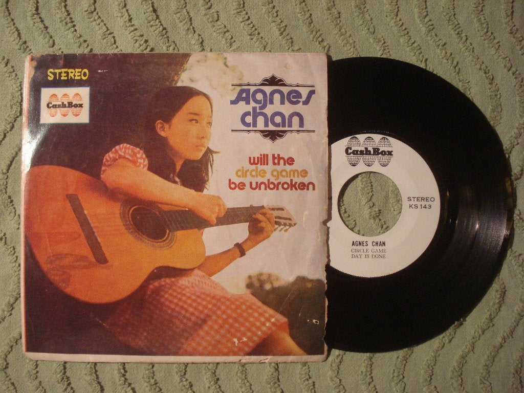 Agnes Chan 7" Vinyl EP: ‘Circle game’ (Thailand), Gebruikt, 7 inch, Ophalen of Verzenden, EP