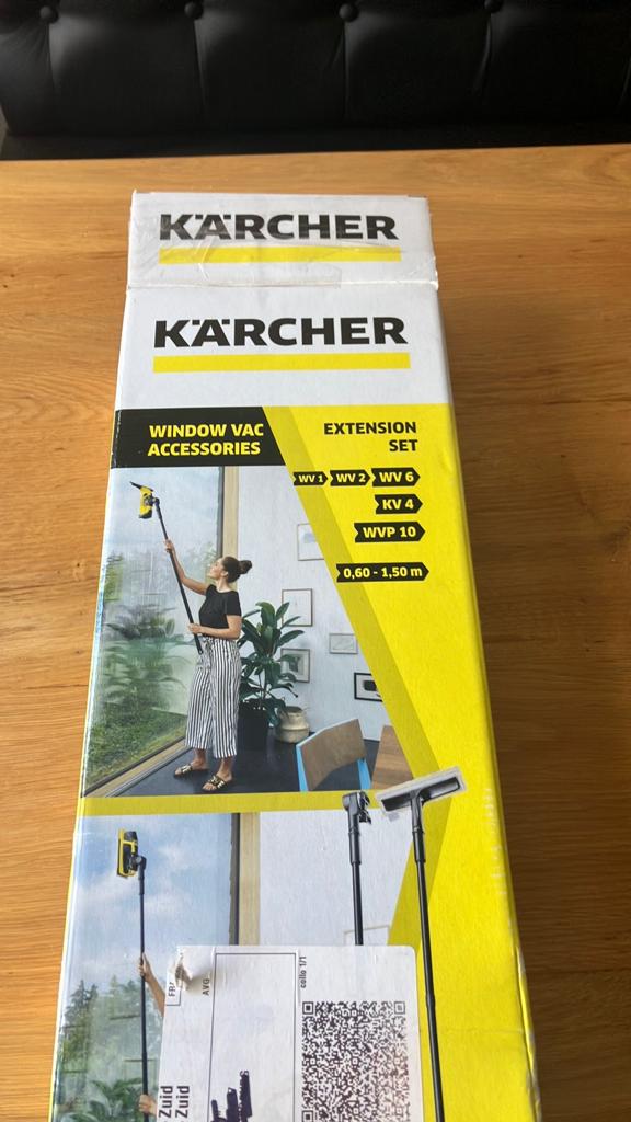 Kärcher WV Evolution Verlengsteel Set - nieuw in doos, Ophalen, Raamwisser of Trekker
