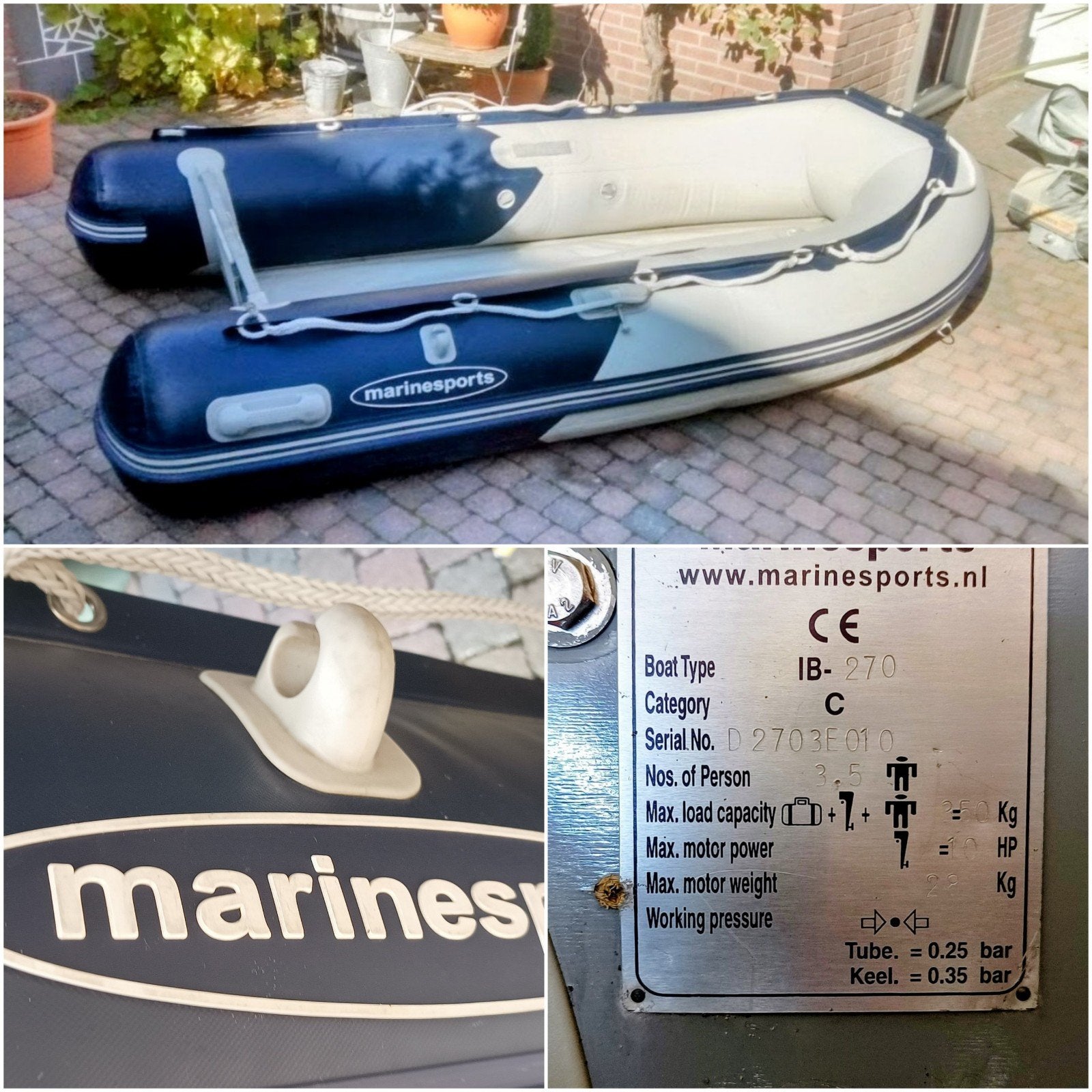 .Rubberboot Marin 2.70, Verzenden, Overige typen