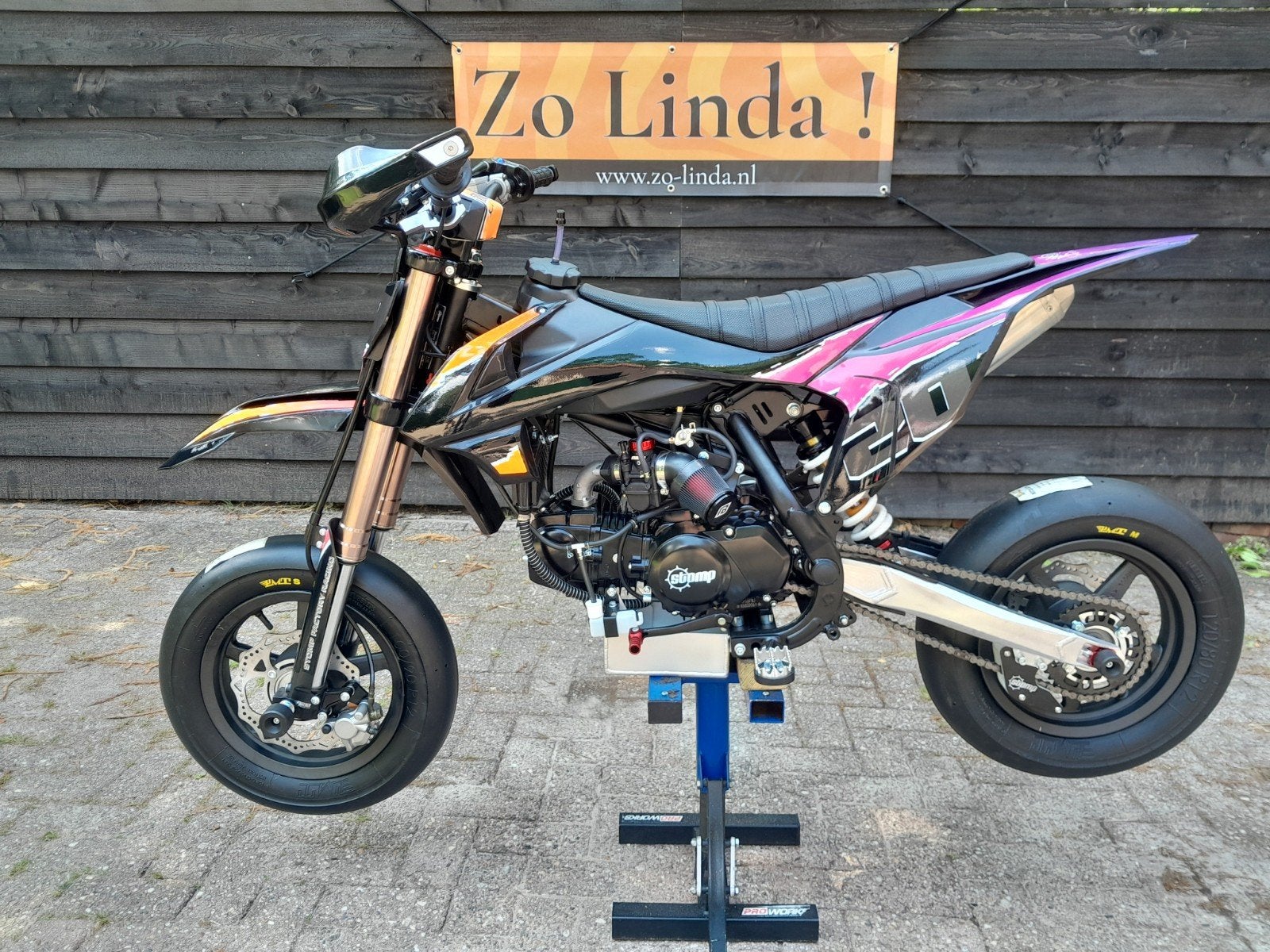Stomp 140 Super Motard !!!, Fietsen en Brommers, Nieuw, Pitbike, Stomp, Schijfrem