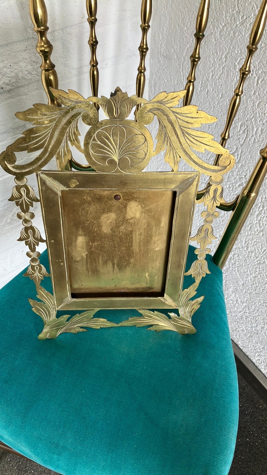 Jugendstil koperen fotolijst, Ophalen of Verzenden