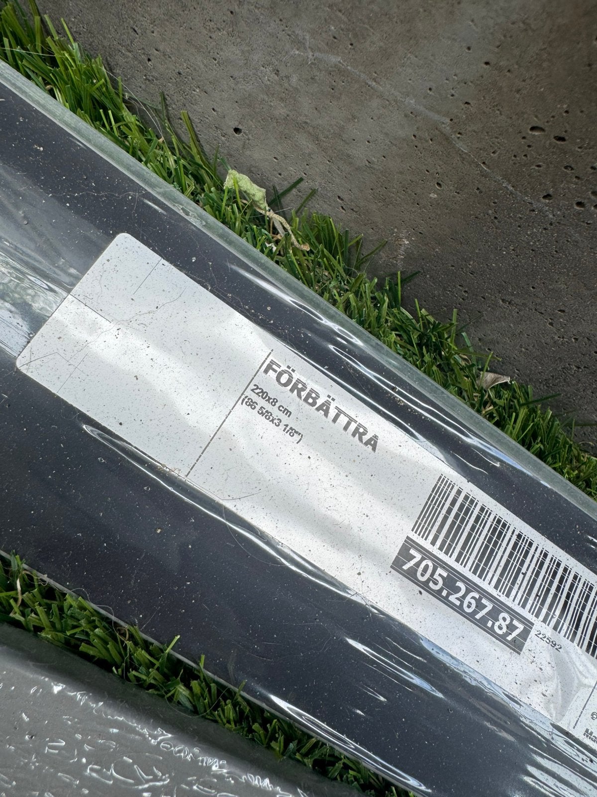 IKEA FÖRBÄTTRA afdekplint/plint zwart 220x8 cm – nieuw, Ophalen, Nieuw, Mdf, 200 tot 250 cm