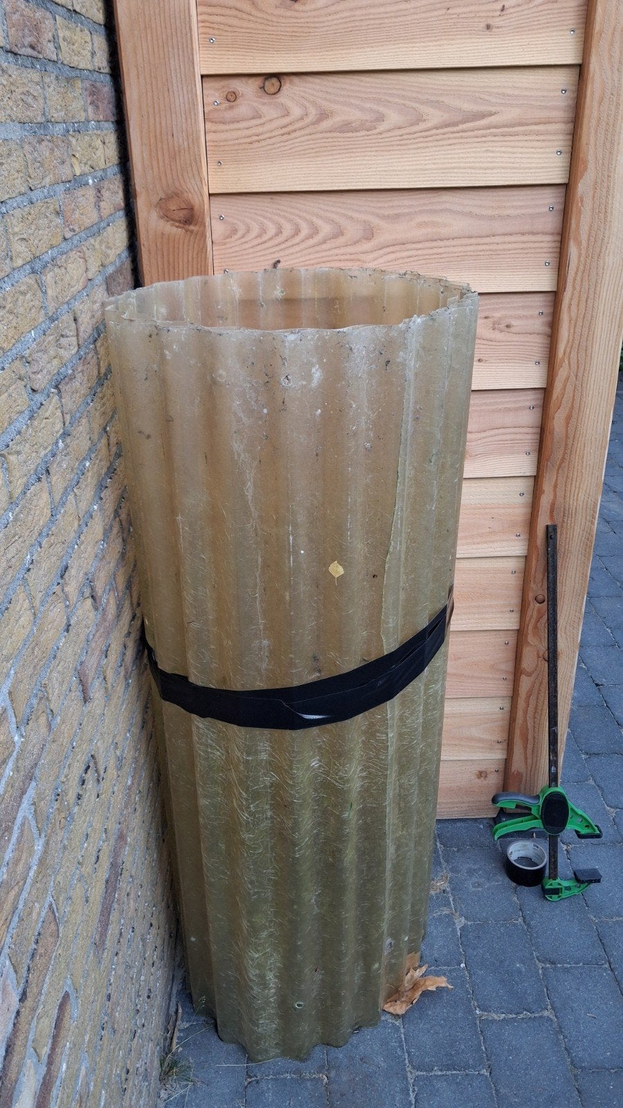 Golfplaat 2x, Ophalen, Zwart, 15 m² of meer, Golfplaat