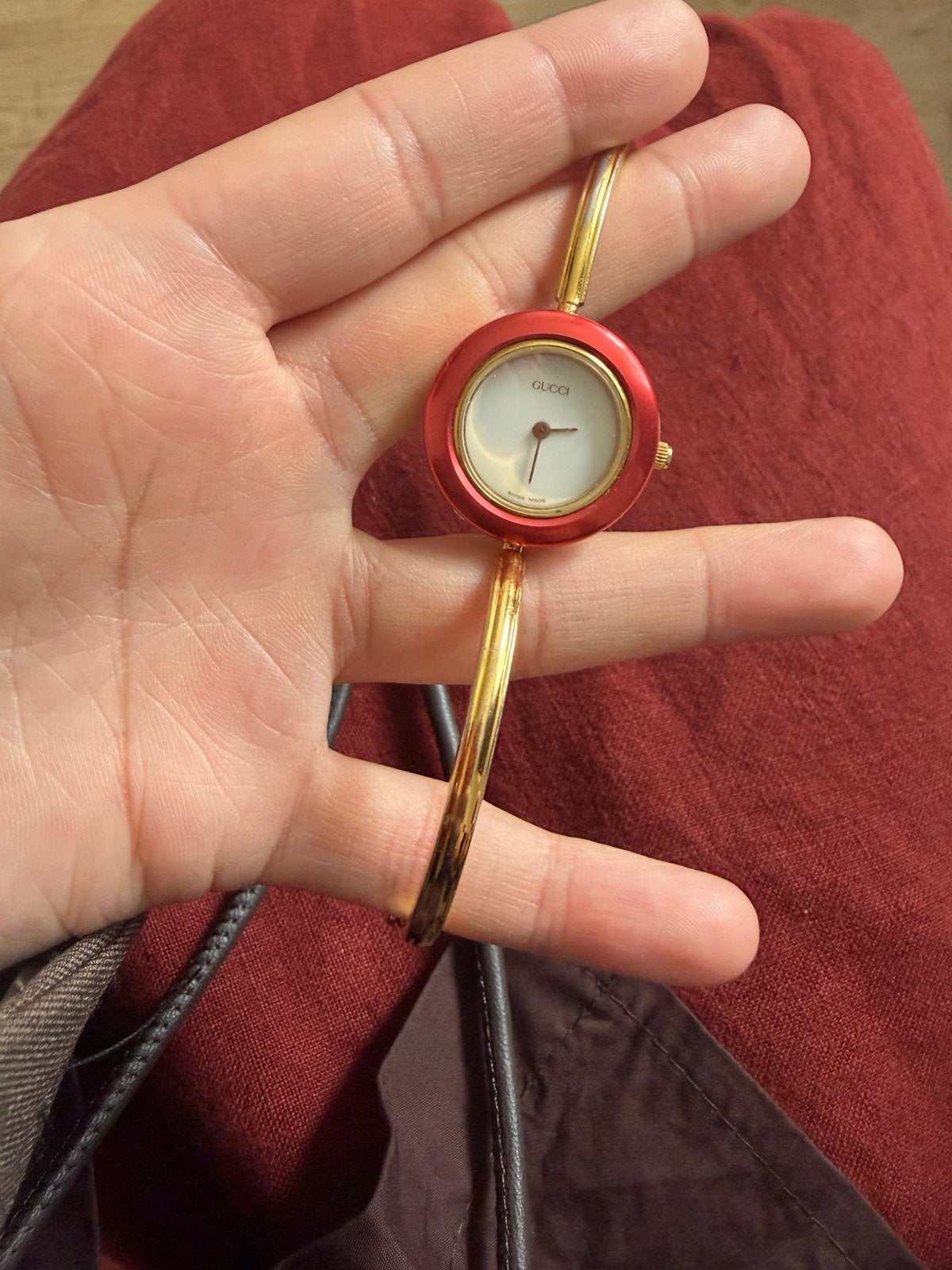 Vintage Gucci horloge met verwisselbare ringen, Sieraden, Tassen en Uiterlijk, Horloges | Dames, Overige merken, Overige materialen