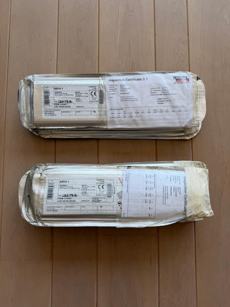 Las electroden lincoln electric, Ophalen of Verzenden, Zo goed als nieuw, Minder dan 150 ampère, Elektroden