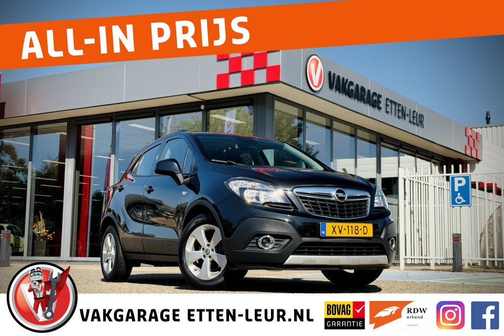 Opel Mokka 1.4 T Cosmo | CRUISE | LEDER | STOEL-STUUR VERWAR, Auto's, Voorwielaandrijving, 12 maanden, Gebruikt, Euro 6