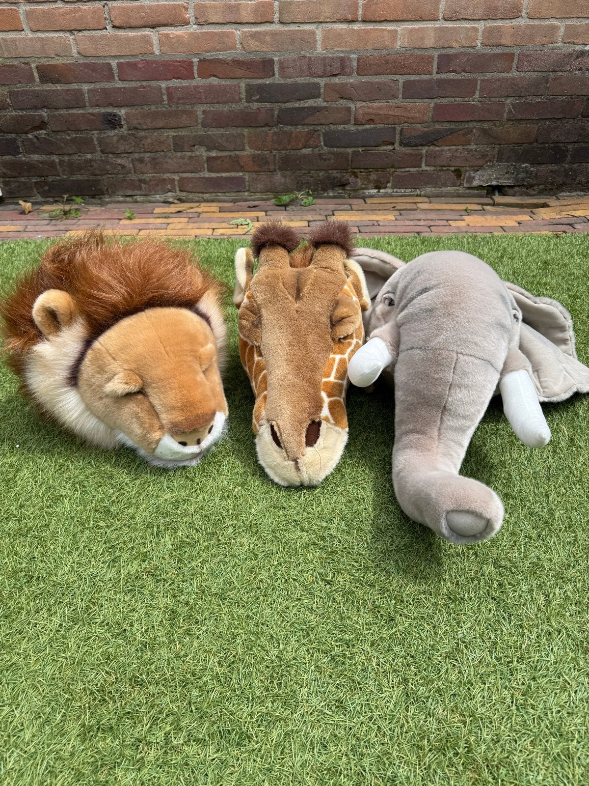Pluche dierenkoppen - Wild & Soft: (set of los), Ophalen, Gebruikt, Overige merken, Overige karakters