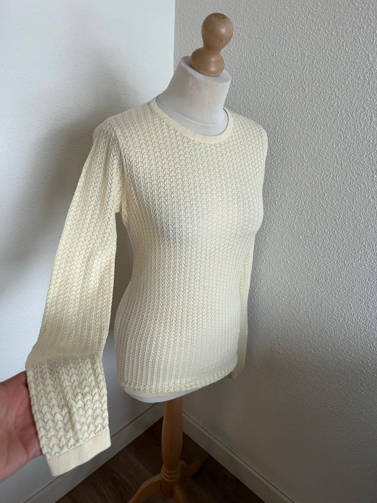 King Louie maat XL creme witte trui top 2870, Geel, Maat 46/48 (XL) of groter, Ophalen of Verzenden, Zo goed als nieuw