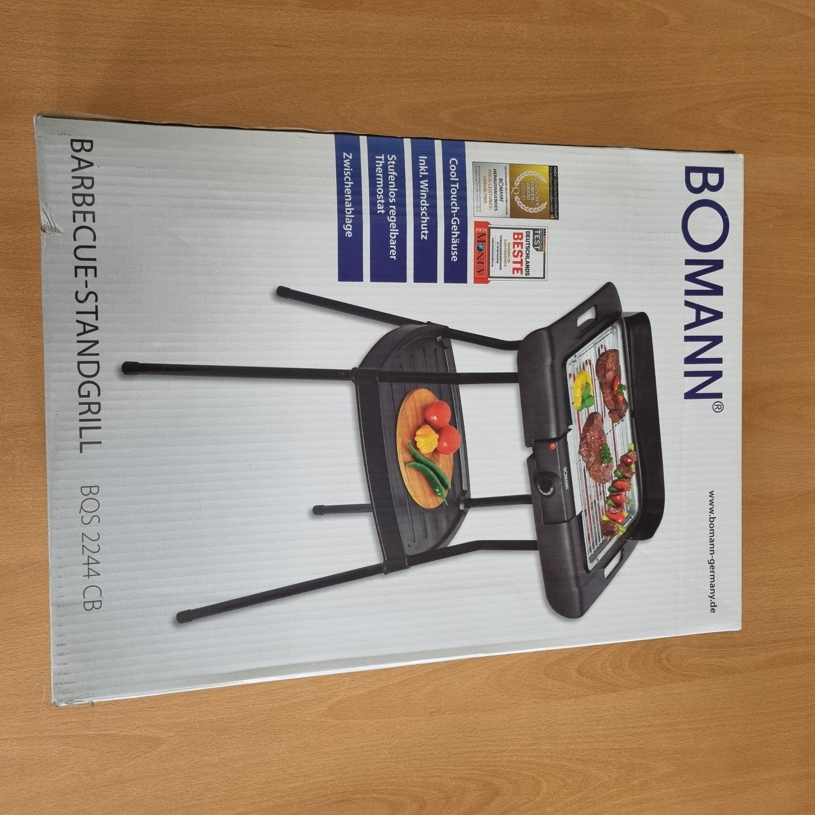 Bomann BQS 2244 CB Barbecue-Standgrill, Ophalen of Verzenden, Nieuw, Bomann