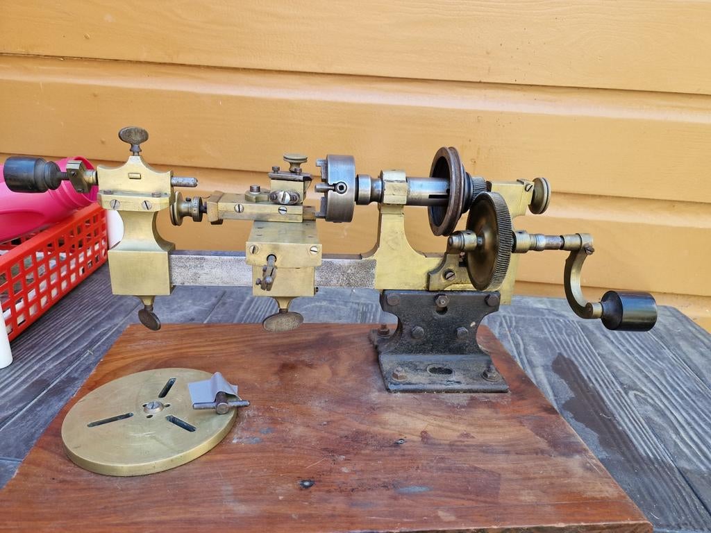 Antiek Horloge Klok Draaibank Instrumenten draaibankje, Ophalen of Verzenden
