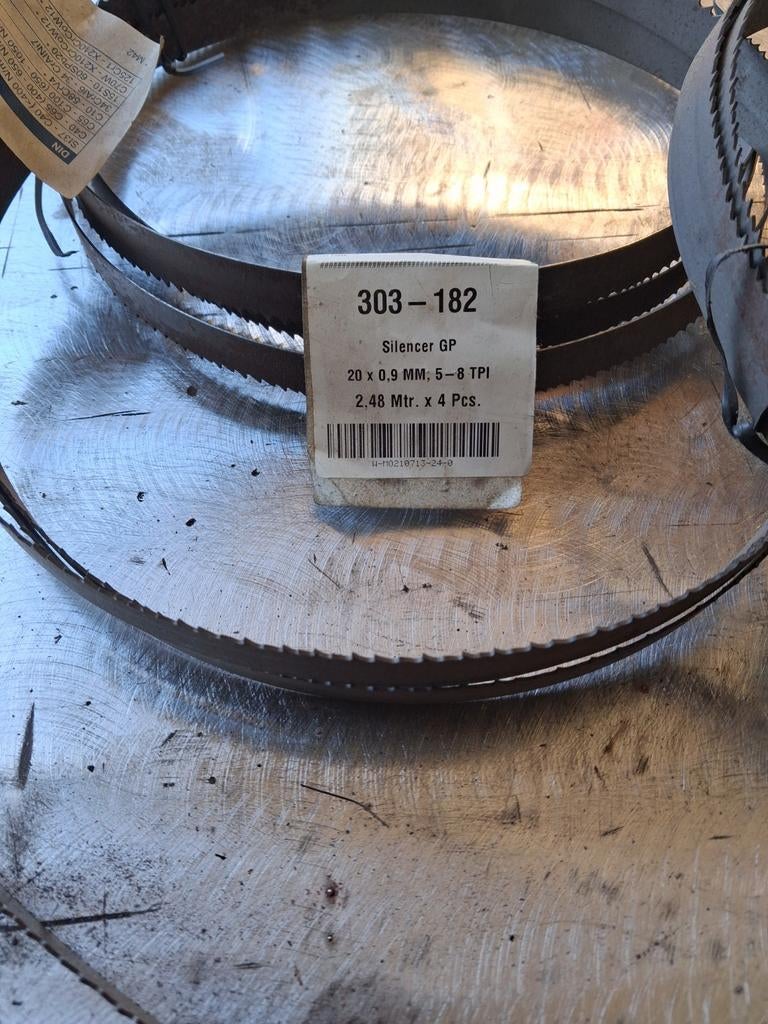 4 stuks DoAll metaallintzaag 2480mm., Verzenden, 1200 watt of meer