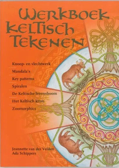 Werkboek keltisch tekenen, Gelezen, Spiritualiteit algemeen, Ophalen of Verzenden, Jeannette van der Velden en Ada Schippers