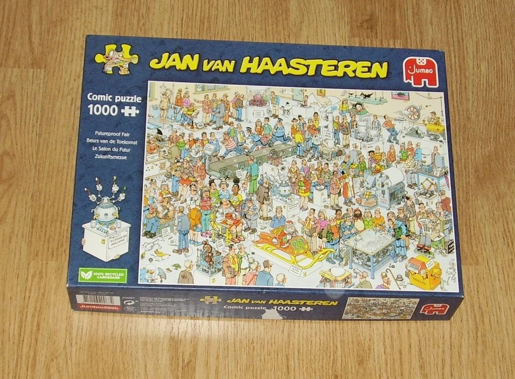 Jan van Haasteren - Beurs Van De Toekomst - (1000 stuks), Ophalen of Verzenden, 500 t/m 1500 stukjes, Zo goed als nieuw, Legpuzzel