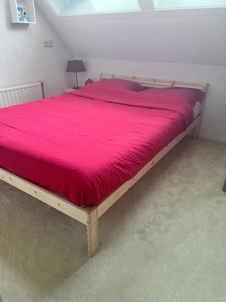 Nieuw!! 2-Persoonsbed, 1.40 x 2.00m, compleet!!, Huis en Inrichting, Slaapkamer | Bedden, Ophalen, Overige kleuren, 140 cm, 200 cm