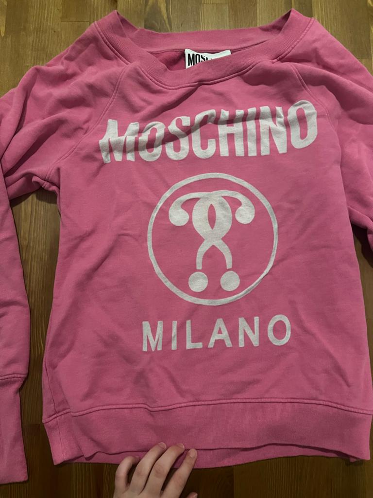 Moschino Milano Couture Roze One-Shoulder Trui Maat 38, Ophalen of Verzenden, Zo goed als nieuw, Maat 38/40 (M), Roze