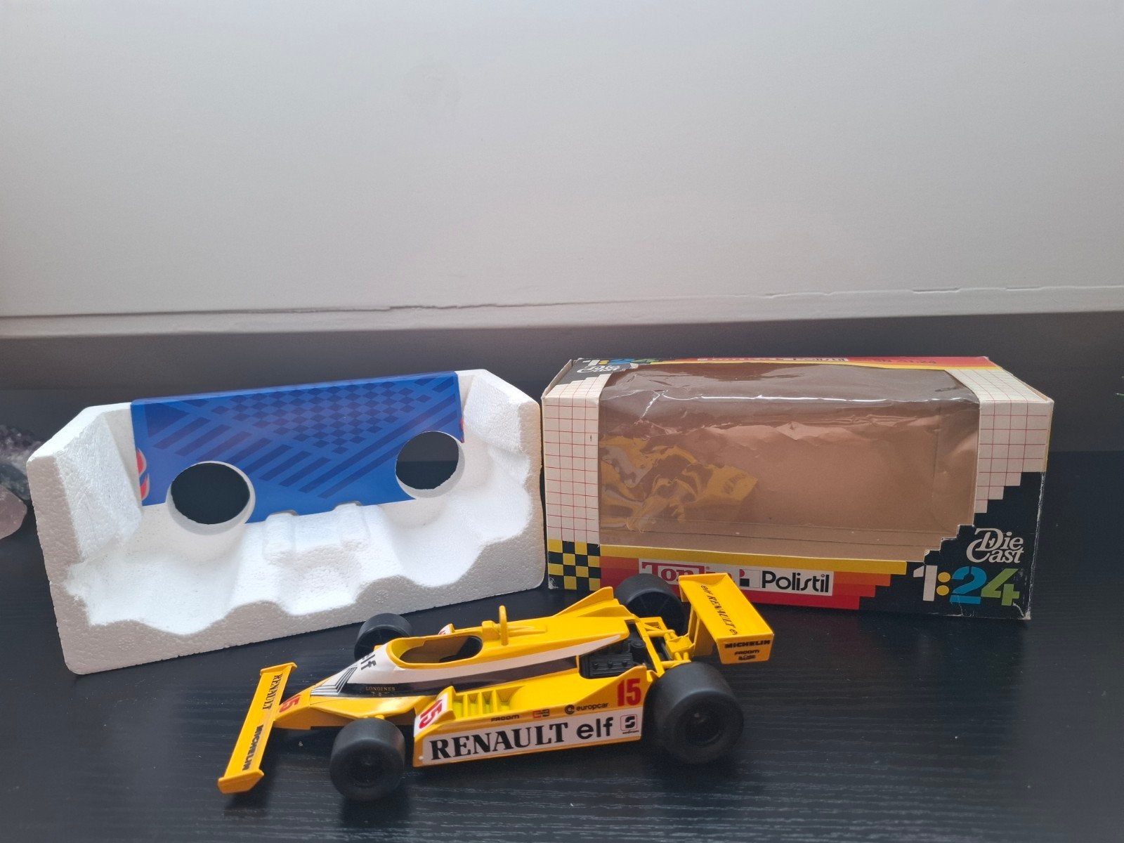 Tonka Polistil Renault Elf F1 Raceauto 1:24 Diecast, Ophalen of Verzenden, Gebruikt, Auto, Overige merken