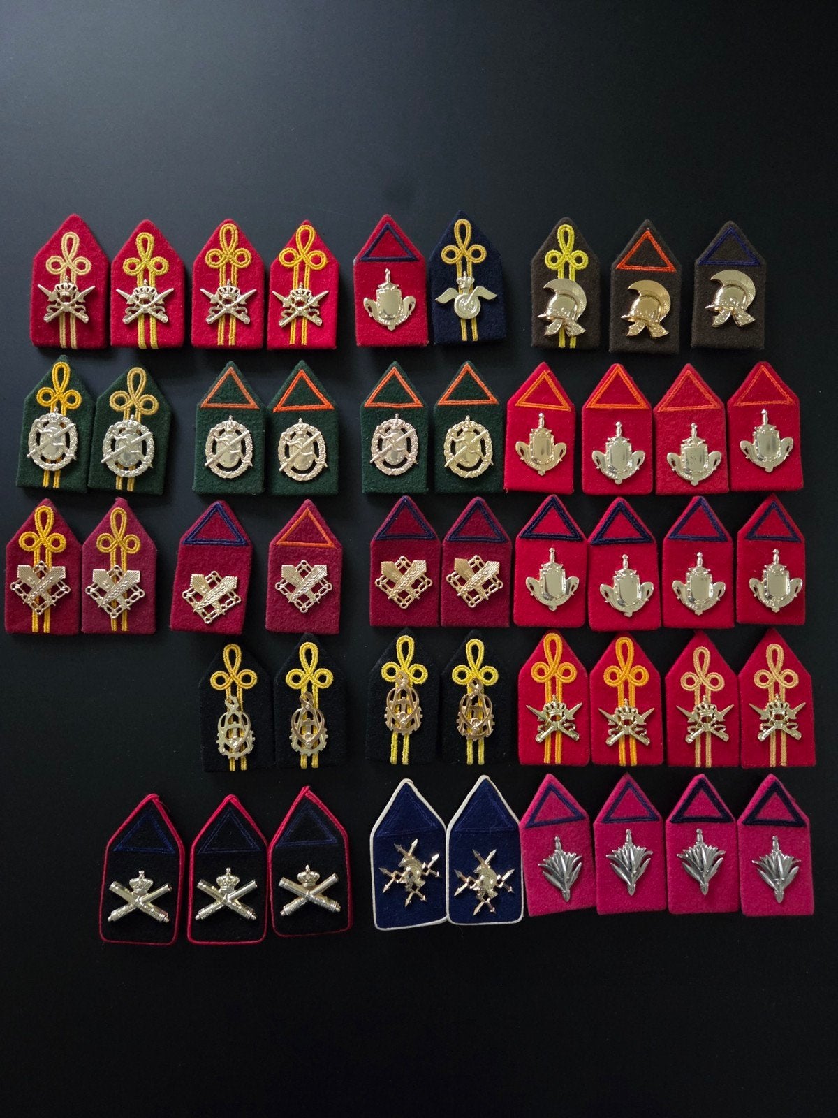 Kraagspiegels KMS opleiding reserve onder - en officieren, Verzamelen, Ophalen of Verzenden, Landmacht, Nederland, Embleem of Badge