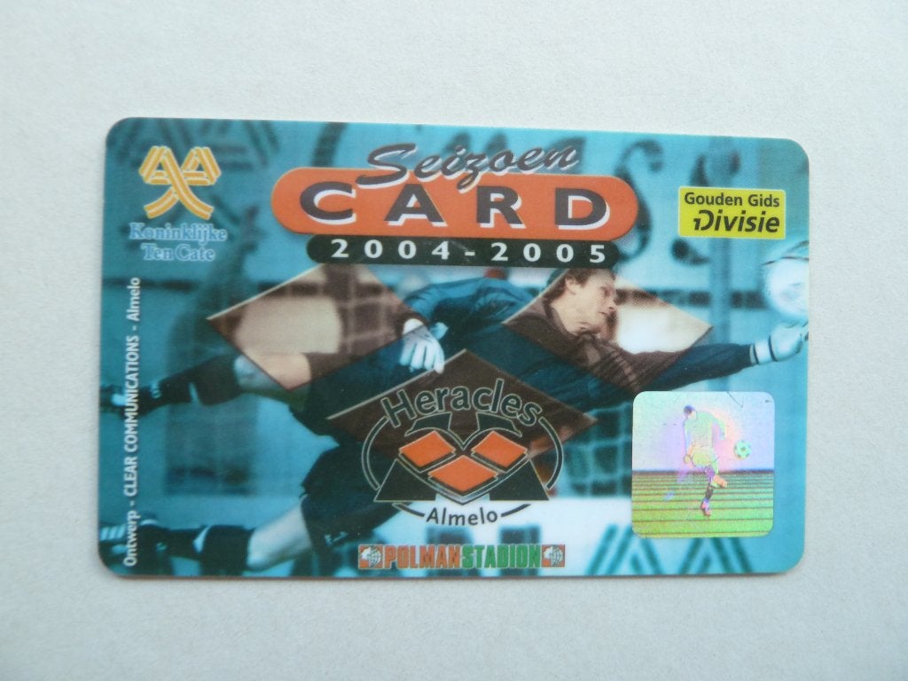 Seizoencard. Heracles 2004/2005  Roze achterkant, Ophalen of Verzenden, Zo goed als nieuw, Overige binnenlandse clubs, Overige typen