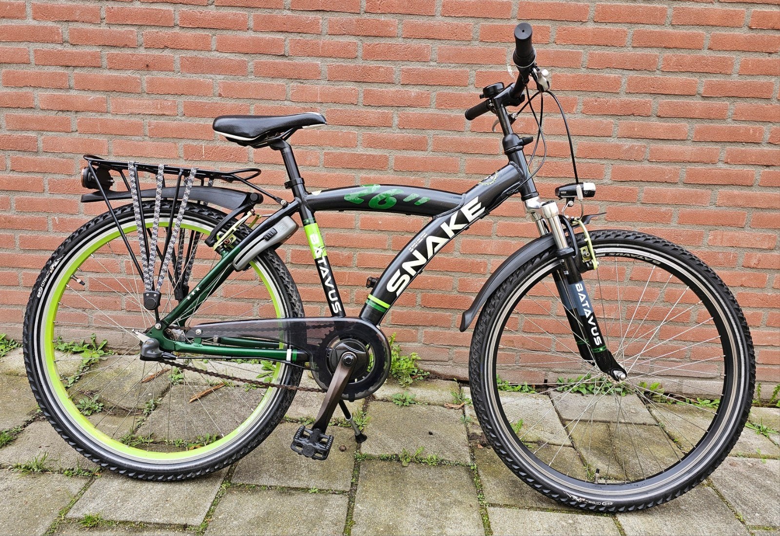 Batavus Snake, 26 inch, Jongensfiets, Terugtraprem, Gebruikt, Versnellingen, Batavus Snake
