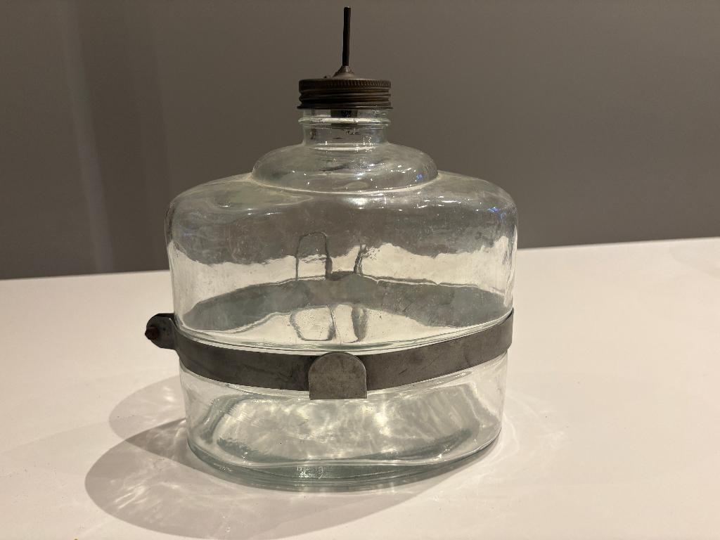 antieke Kerosine olie fles, Antiek en Kunst, Ophalen of Verzenden