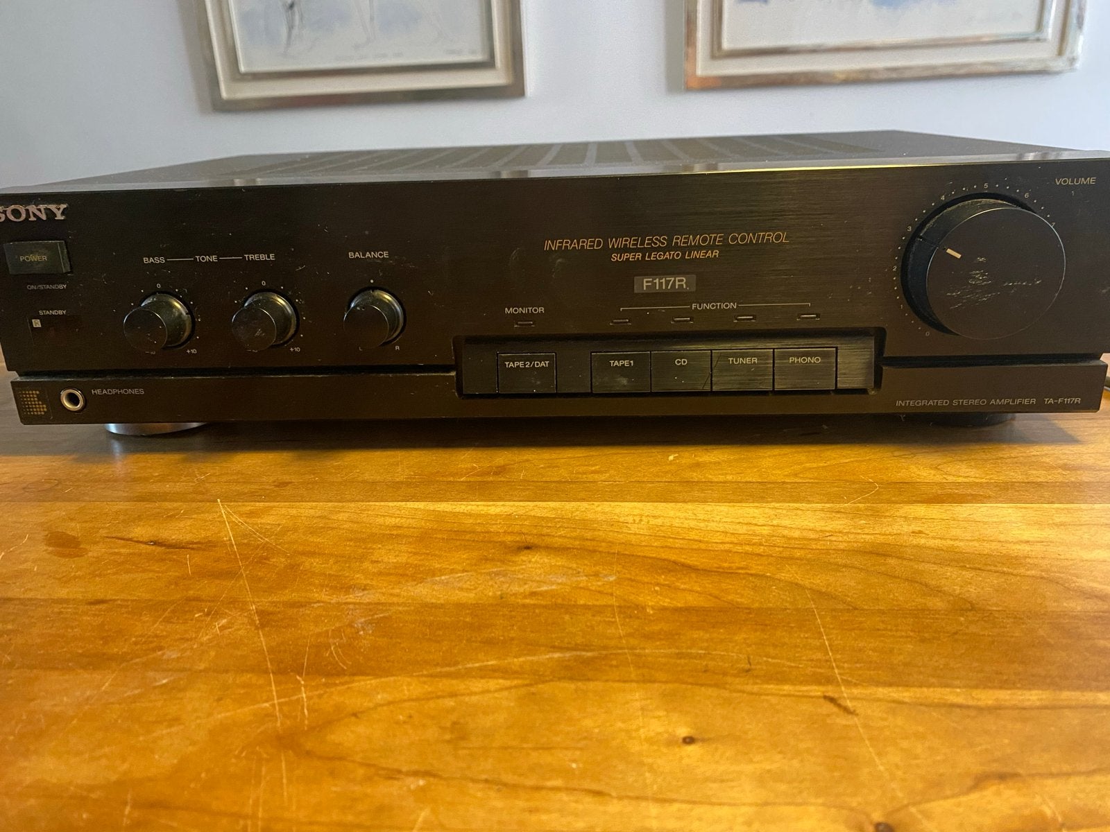 Sony F117R Stereo Versterker., Audio, Tv en Foto, Versterkers en Receivers, Gebruikt, Ophalen of Verzenden, 60 tot 120 watt, Sony