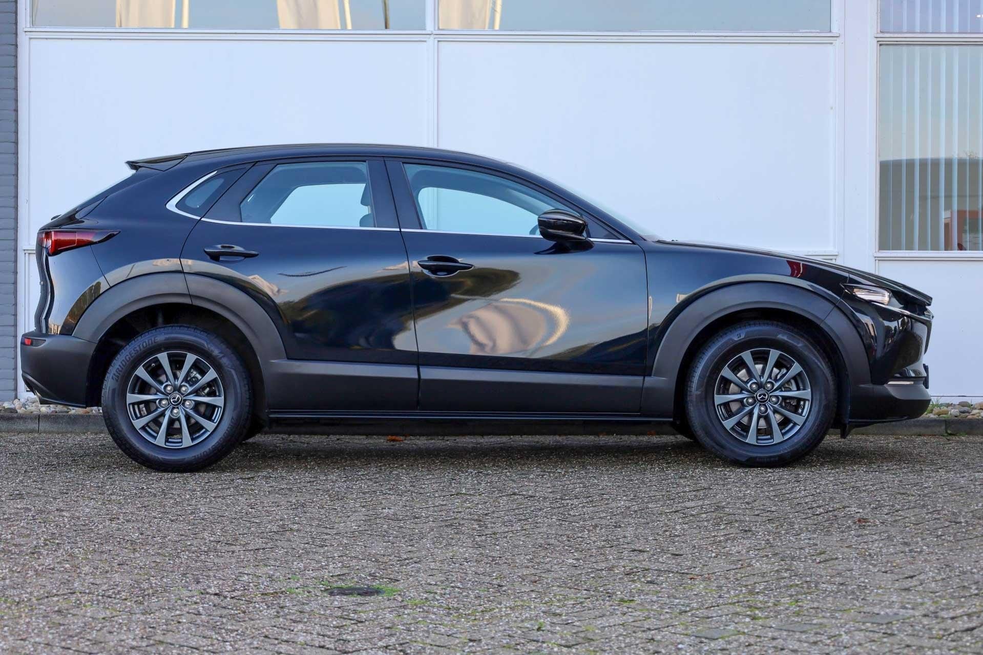 Mazda CX-30 2.0 e-SkyActiv-X 186pk M Hybrid Comfort | Achter, Voorwielaandrijving, Stof, Gebruikt, Zwart