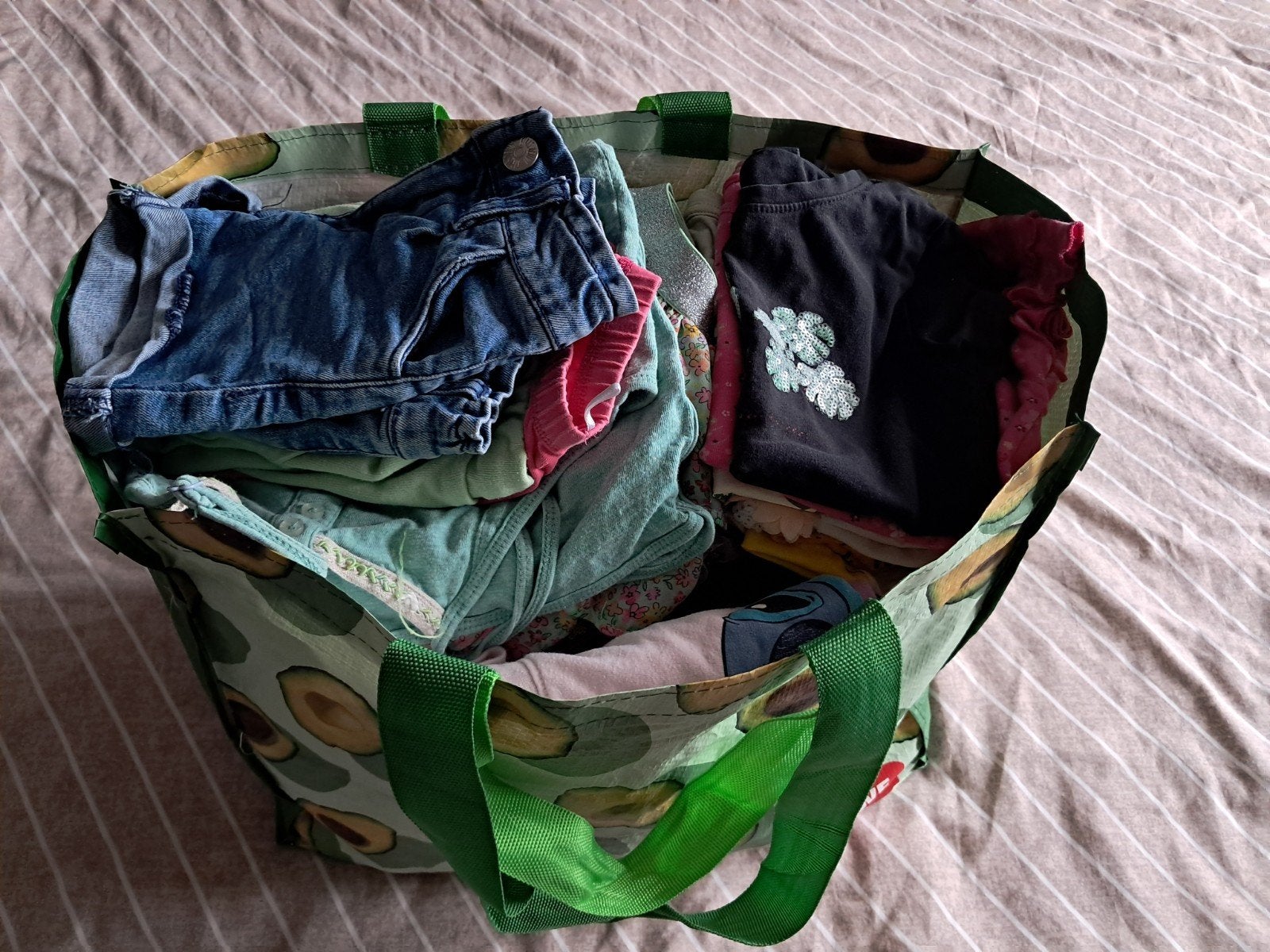 Tas vol kleren (meisje;98/104/110), Ophalen, Gebruikt, Maat 110