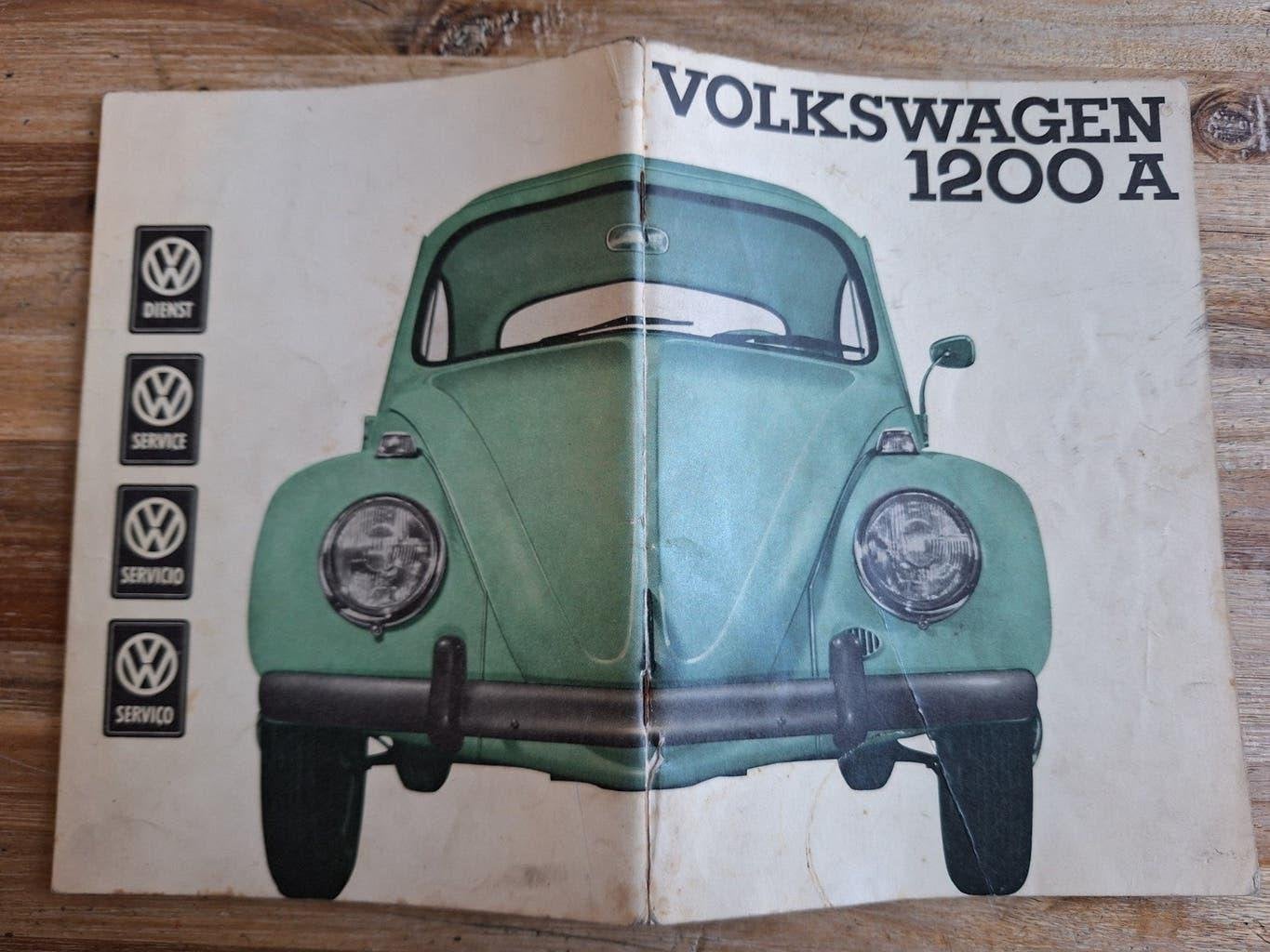 Originele VW Kever 1200A Handleiding NL 1965, Ophalen of Verzenden