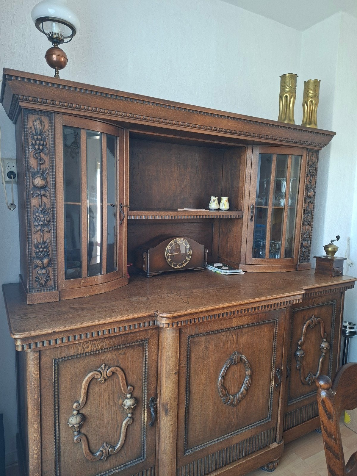 Antieke kast, Huis en Inrichting, Kasten | Buffetkasten, Ophalen, Gebruikt, 25 tot 50 cm, 150 tot 200 cm