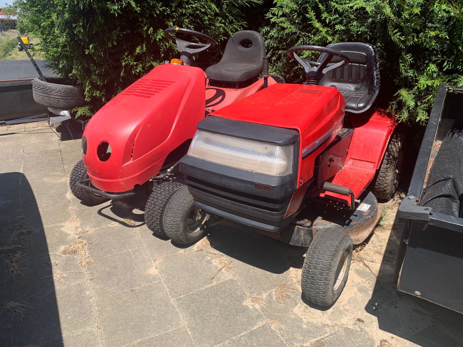 2x Zitmaaier met werk ( opkanpper ), Ophalen of Verzenden, Gebruikt, Versnellingen, Minder dan 90 cm