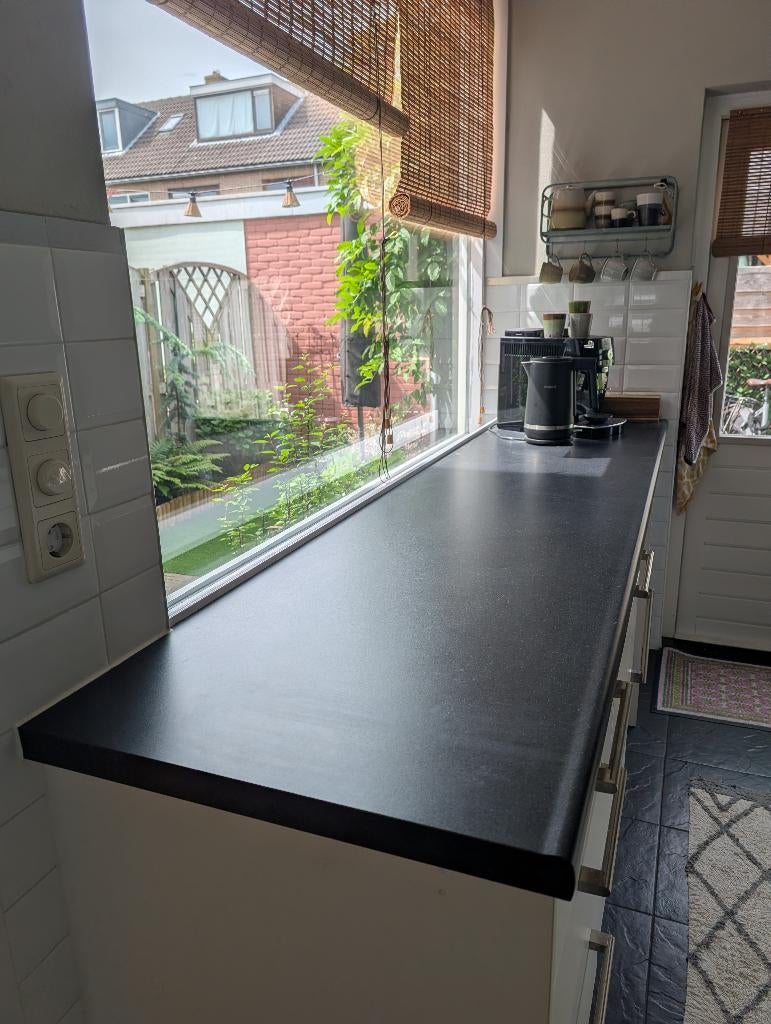 Aanrechtblad te koop, Ophalen, 200 cm of meer, Minder dan 100 cm, Grijs