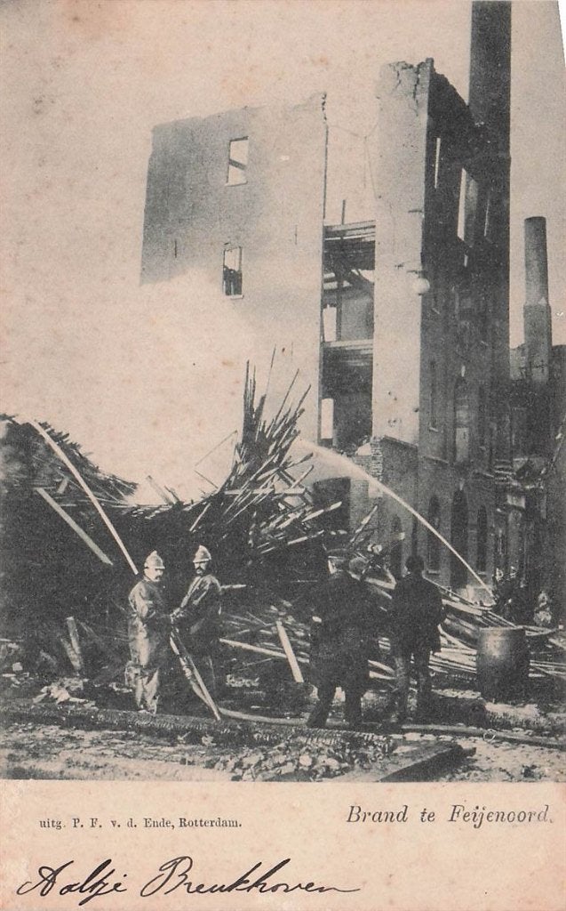 703-092-031 Rotterdam Brand Te Feijenoord, Verzamelen, Verzenden, Voor 1920, Zuid-Holland