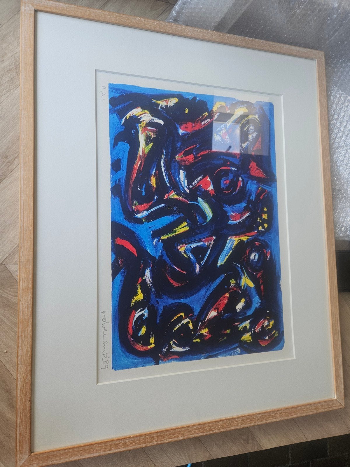 Theo Wolvecamp - Zonder Titel (Litho, 1989), Antiek en Kunst, Kunst | Litho's en Zeefdrukken, Lithografie, Gelimiteerde oplage