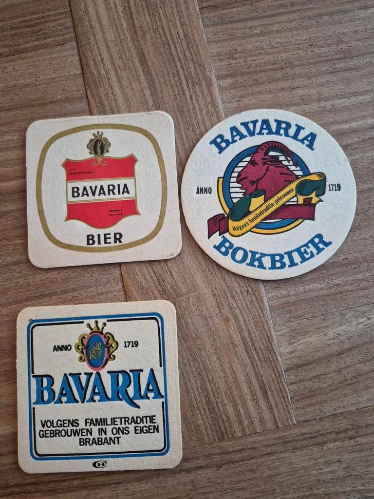 3 verschillende Bavaria bierviltjes, Ophalen of Verzenden