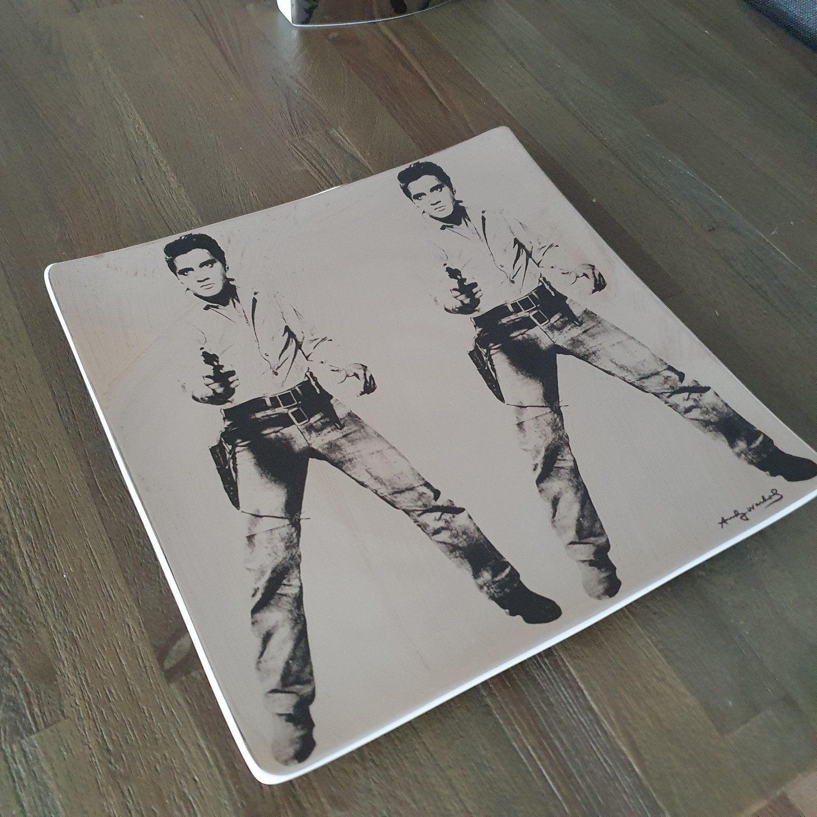 Andy Warhol Rosenthal Studio-Line Elvis Presley bord, Ophalen, Poster, Artwork of Schilderij, Gesigneerd