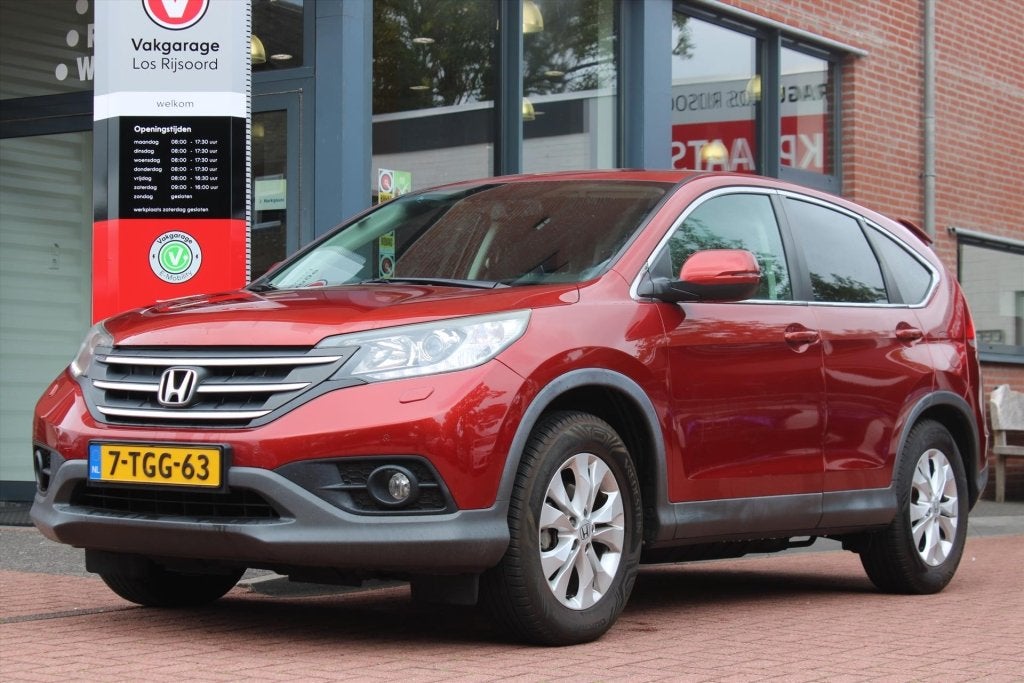Honda CR-V 2.0 AWD *Elegance* | Trekhaak | Camera | Cruise &, Auto's, Euro 5, Stof, Gebruikt, Zwart