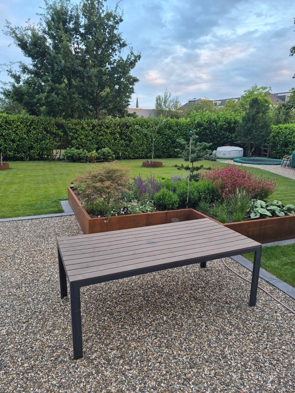 Tuintafel 205x100x75, Ophalen, Gebruikt, Rechthoekig, Aluminium