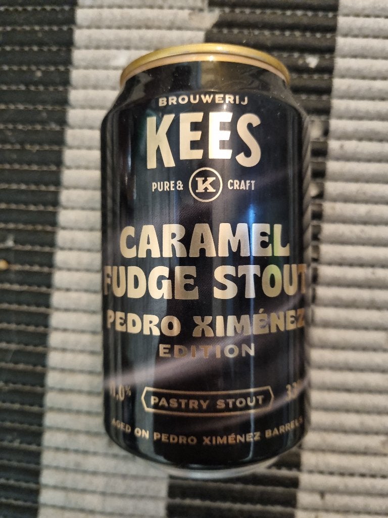 1x Caramel Fudge Stout (Pedro Ximénez 2021) van Kees (11%), Verzamelen, Biermerken, Ophalen of Verzenden, Nieuw, Overige typen