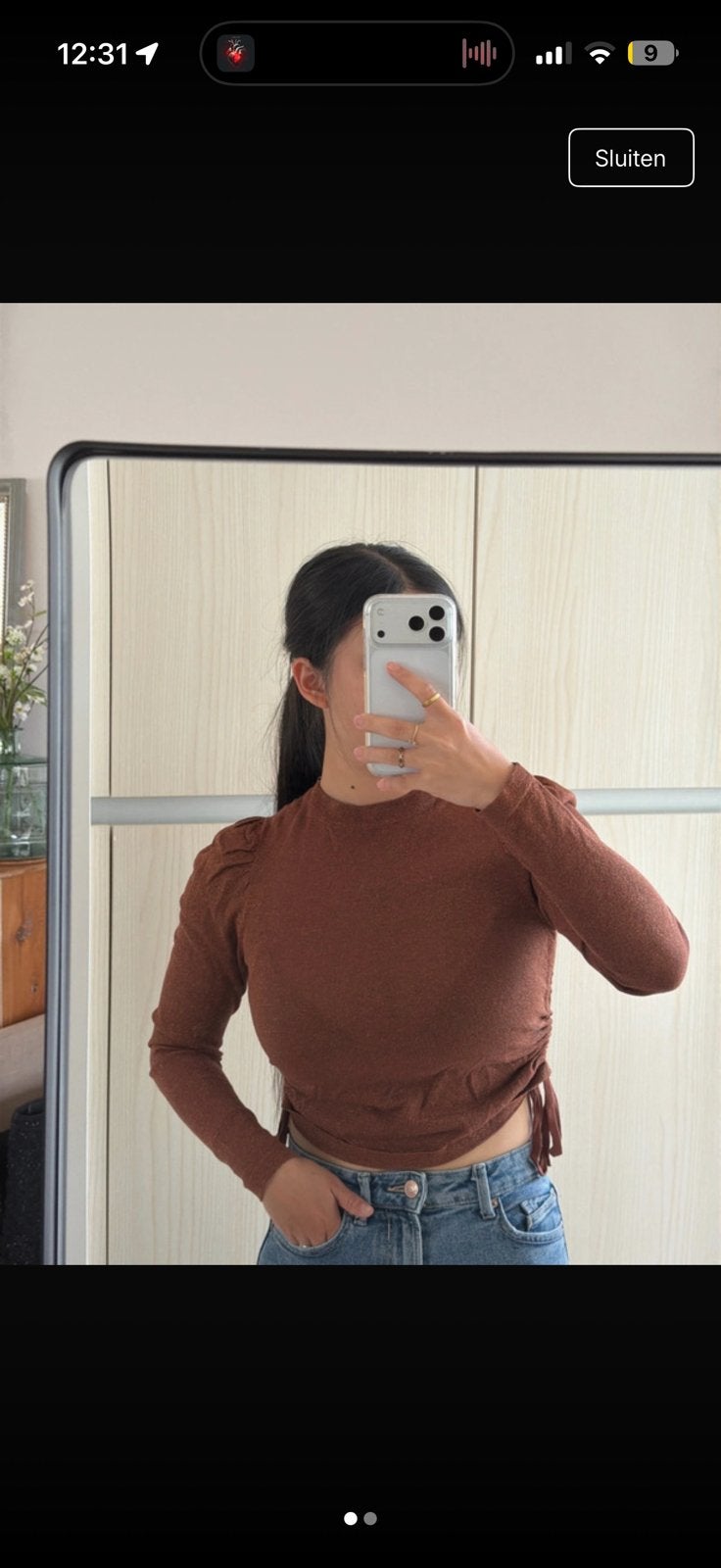 Kleding set, Verzenden, Zo goed als nieuw, Maat 36 (S), Bruin